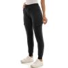 imageZac ampamp Rachel Womens Brushed Dty Jogger with Cargo Pcoket and Sectional Leg DetailBlack
