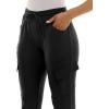 imageZac ampamp Rachel Womens Brushed Dty Jogger with Cargo Pcoket and Sectional Leg DetailBlack