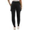 imageZac ampamp Rachel Womens Brushed Dty Jogger with Cargo Pcoket and Sectional Leg DetailBlack