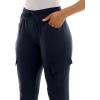 imageZac ampamp Rachel Womens Brushed Dty Jogger with Cargo Pcoket and Sectional Leg DetailNavy