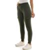 imageZac ampamp Rachel Womens Brushed Dty Jogger with Cargo Pcoket and Sectional Leg DetailOlive