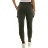 imageZac ampamp Rachel Womens Brushed Dty Jogger with Cargo Pcoket and Sectional Leg DetailOlive