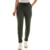 imageZac ampamp Rachel Womens Brushed Dty Jogger with Functional Pockets Elastic  Tie Waist and Rolled Ankle CuffOlive
