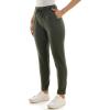 imageZac ampamp Rachel Womens Brushed Dty Jogger with Functional Pockets Elastic  Tie Waist and Rolled Ankle CuffOlive