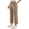 imageZac ampamp Rachel Womens Brushed Dty Wide Leg Jogger with Cargo Pocket DetailMushroom