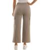 imageZac ampamp Rachel Womens Brushed Dty Wide Leg Jogger with Cargo Pocket DetailMushroom
