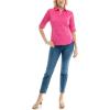 imageZac ampamp Rachel Womens Button Up Shirt with Two Front Pocket Design and Rolled 34 SleeveFuchsia Bloom