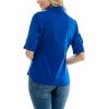 imageZac ampamp Rachel Womens Button Up Shirt with Two Front Pocket Design and Rolled 34 SleeveSurf the Web