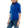 imageZac ampamp Rachel Womens Button Up Shirt with Two Front Pocket Design and Rolled 34 SleeveSurf the Web