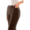 imageZac ampamp Rachel Womens Flattering Pullon Slim Leg Pant with Tummy Control PanelChocolate