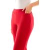 imageZac ampamp Rachel Womens Flattering Pullon Slim Leg Pant with Tummy Control PanelImperial Red