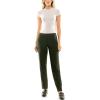 imageZac ampamp Rachel Womens Flattering Pullon Slim Leg Pant with Tummy Control PanelRosin Olie