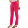 imageZac ampamp Rachel Womens Millennium Fabric PullOn Slim Leg PantBright Rose