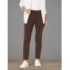 imageZac ampamp Rachel Womens Millennium Fabric PullOn Slim Leg PantChocolate