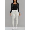 imageZac ampamp Rachel Womens Pull on Jogger Pant with Tie Front and Side PocketsAtlas Ivory