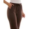 imageZac ampamp Rachel Womens Pull on Jogger Pant with Tie Front and Side PocketsEspresso