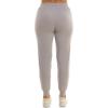 imageZac ampamp Rachel Womens Pull on Jogger Pant with Tie Front and Side PocketsLight Grey