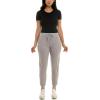 imageZac ampamp Rachel Womens Pull on Jogger Pant with Tie Front and Side PocketsLight Grey