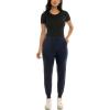 imageZac ampamp Rachel Womens Pull on Jogger Pant with Tie Front and Side PocketsNavy