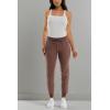 imageZac ampamp Rachel Womens Pull on Jogger Pant with Tie Front and Side PocketsPeppercorn