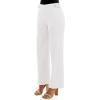 imageZac ampamp Rachel Womens Pull on Millennium Wide Leg Pant WHardware Waist TabsOptic White