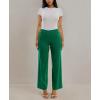 imageZac ampamp Rachel Womens Pull on Millennium Wide Leg Pant WHardware Waist TabsUltramarine Green