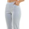 imageZac ampamp Rachel Womens Seersucker Millenium Ankle Length Pant with Front Half PocketBlueWhite