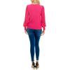 imageZac ampamp Rachel Womens Sweater Knit  Pleated Chiffon BlouseCabaret