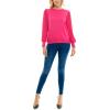 imageZac ampamp Rachel Womens Sweater Knit  Pleated Chiffon BlouseCabaret