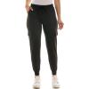 imageZac ampamp Rachel Womens Brushed Dty Cargo Jogger with Functional Pockets and Tie WaistbandBlack