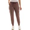 imageZac ampamp Rachel Womens Brushed Dty Cargo Jogger with Functional Pockets and Tie WaistbandPeppercorn
