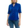 imageZac ampamp Rachel Womens Button Up Shirt with Two Front Pocket Design and Rolled 34 SleeveSurf the Web