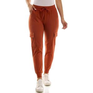 imageZac ampamp Rachel Womens Brushed Dty Cargo Jogger with Functional Pockets and Tie WaistbandArabian Spice