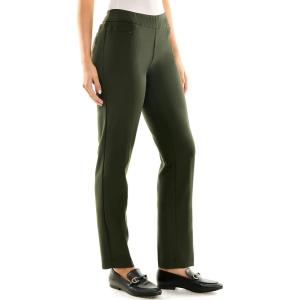 imageZac ampamp Rachel Womens Flattering Pullon Slim Leg Pant with Tummy Control PanelRosin Olie