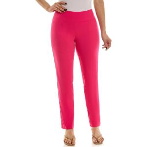 imageZac ampamp Rachel Womens Millennium Fabric PullOn Slim Leg PantBright Rose