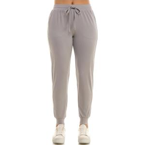 imageZac ampamp Rachel Womens Pull on Jogger Pant with Tie Front and Side PocketsLight Grey
