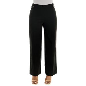 imageZac ampamp Rachel Womens Pull on Millennium Wide Leg Pant WHardware Waist TabsBlack