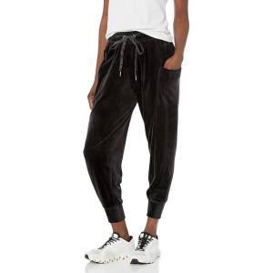 imageZac ampamp Rachel Womens Velour Rib Knit Jogger with Drawstring WaistBlack 1
