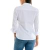 imageZac ampamp Rachel Womens 34 Sleeve Poplin Shirt with Fashion Details and Knit Insert for Comfortable FitWhite With Seam Stiching Detail