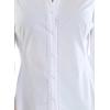 imageZac ampamp Rachel Womens 34 Sleeve Poplin Shirt with Fashion Details and Knit Insert for Comfortable FitWhite With Seam Stiching Detail