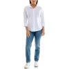 imageZac ampamp Rachel Womens 34 Sleeve Poplin Shirt with Fashion Details and Knit Insert for Comfortable FitWhite With Sleeve Rhinestone Heart Detail