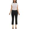 imageZac ampamp Rachel Womens Double Button Fly Front Boot Cut Ankle Length PantBlack