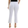 imageZac ampamp Rachel Womens Double Button Fly Front Boot Cut Ankle Length PantOptic White