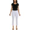 imageZac ampamp Rachel Womens Double Button Fly Front Boot Cut Ankle Length PantOptic White