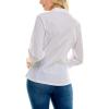 imageZac ampamp Rachel Womens Elegant Blouse with Balloon SleevesWhite