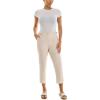 imageZac ampamp Rachel Womens Fly Front Capri with Waist Fashion Tab Detail and Functional PocketsNomad Heather