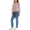imageZac ampamp Rachel Womens Long Sleeve LinenLike Button Up Shirt with Front Tie  PocketBright WhiteDiffused Orchid
