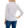 imageZac ampamp Rachel Womens Poplin Shirt with Rib Knit and  SleeveWhite