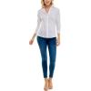 imageZac ampamp Rachel Womens Poplin Shirt with Rib Knit and  SleeveWhite