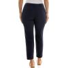 imageZac ampamp Rachel Womens Pull on Ankle Length Pant wFour Button Front Detail and Belt LoopsNavy Blazer